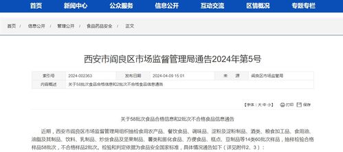 西安市阎良区市场监督管理局关于58批次食品合格信息和2批次不合格食品信息通告与足疗店会员管理软件的关联解析